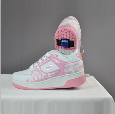 酷客白粉色运动鞋