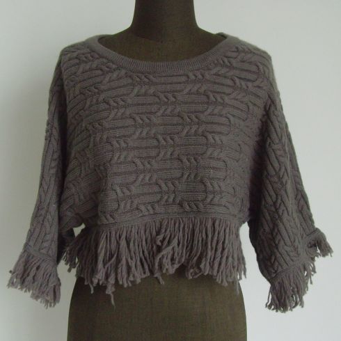 粗针粗线织什么毛衣好-手工粗线短款毛衣外套