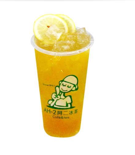 阿二冰茶-鲜柠檬绿茶