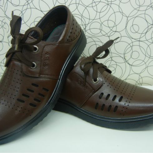 广百圆皮鞋-棕色_广百圆皮鞋-3158招商加盟网