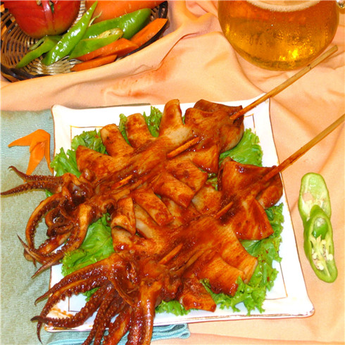 美达尔烤肉-电烤大鱿鱼
