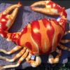 供应市场独有毛绒玩具红螃蟹 海洋动物毛绒玩具
