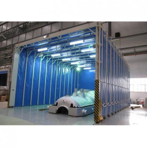 伸缩移动喷漆房,廊坊鼎兴环保喷漆室_鼎兴机械