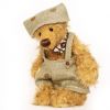 加工毛绒玩具穿背带裤的泰迪熊