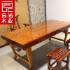 巴花大板桌 实木家具 原木餐桌 红木家具