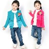 女童外套秋装 2013韩版新款童装时尚针织开衫外套 批发 货源直销