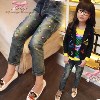 2014春季新款童装 儿童韩国品牌牛仔裤女童外贸精品高档热销长裤