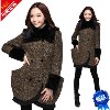 【厂家批发】2013新款女式韩版双排扣修身大衣 棕黑色羊绒外套女