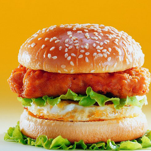 麦基客汉堡产品-香煎鸡腿肉汉堡
