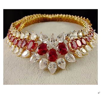 金翠福玉器珠宝产品-红宝石项链