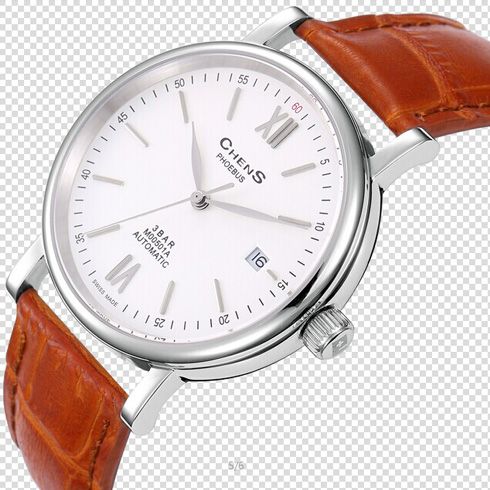 瑞士CHENS手表产品-男表PBS004-2-5L-11M白盘棕色皮带