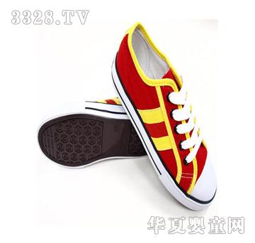 安朗童话世界红色帆布鞋_安朗童话世界鞋-315