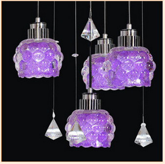 樱克斯灯饰产品餐厅灯系列-紫水晶造型餐厅灯饰