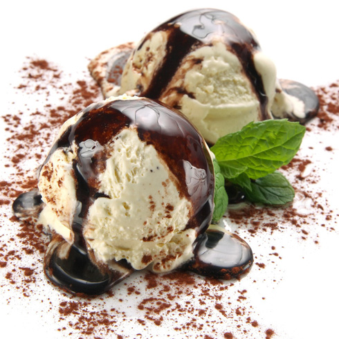 欧莱雪冰淇淋产品-巧克力双球冰淇淋