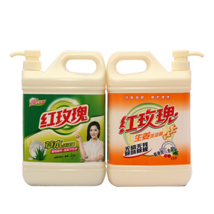鑫洁日化批发供应 厨房清洁剂 红玫瑰洗洁精_