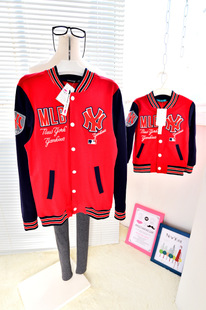 韩国同步新款女装字母MLB洋基队情侣亲子装