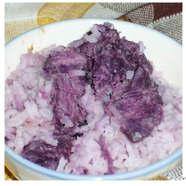 一品世家黄焖鸡米饭店美食-紫薯米饭
