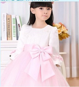 小女孩婚纱裙_新款高档儿童婚纱裙女童公主裙 女童礼服花童婚纱演出服蓬蓬裙(3)