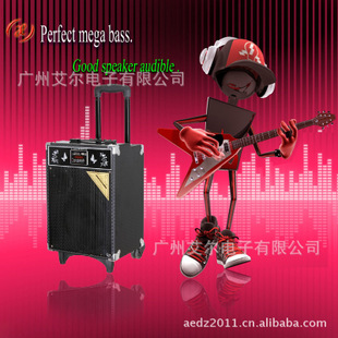 录音电瓶音响 户外晨练演唱K歌拉杆音箱 广场