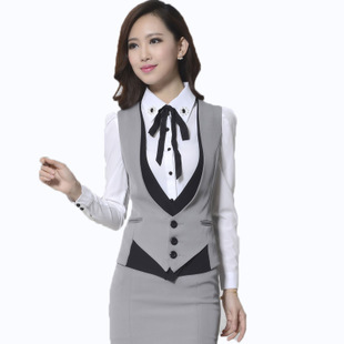 马甲职业套装女装2015春季新款OL女士正装衬