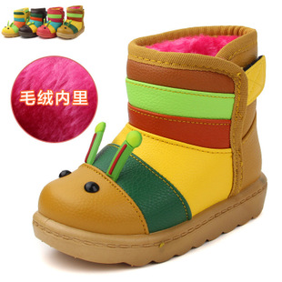 特价冬卡通儿童鞋雪地靴男童女童棉鞋冬靴保暖