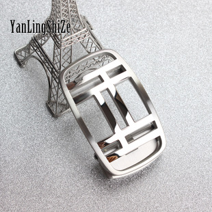 男士不锈钢自动扣h皮带扣头品牌高档商务腰带