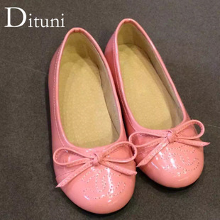 外贸童鞋 2015夏季新款真皮童鞋 原单平底女童