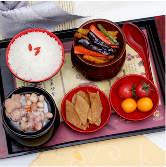 沸百味瓦罐快餐-鱼香茄子套餐
