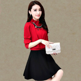 代理批发2015夏季新款女装韩版时尚修身红色
