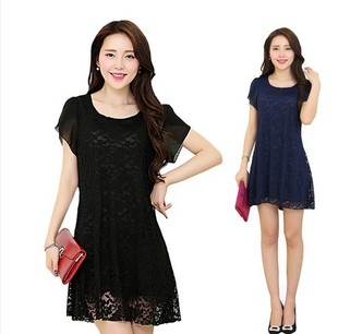 胖子连衣裙肥胖妹妹胖太太夏装大码女装胖mm