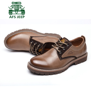 Afs Jeep战地吉普男士休闲皮鞋 2014新款真皮