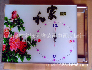 电表箱 带钟表 代表 冰晶画 推拉画 生产厂家 天