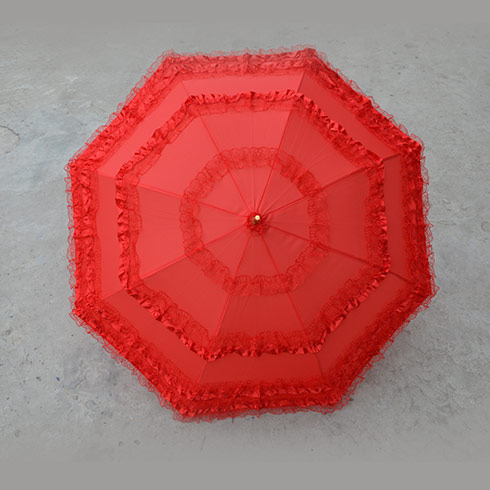 宏胜红色雨伞