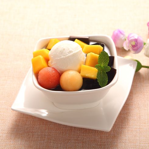 甜蜜心语甜品-水果冰淇淋球