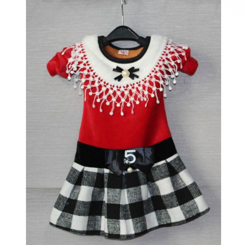 儿童秋冬装 2015韩版女童毛呢打底裙 加绒加厚