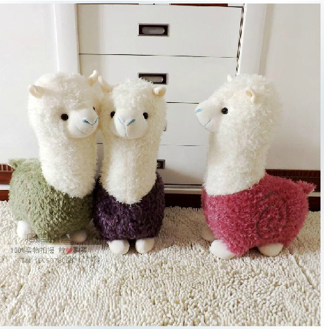 创意神兽羊毛绒玩具羊公仔抱枕草泥马羊驼可爱