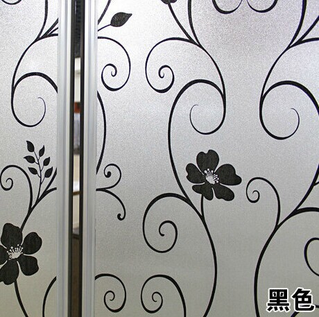 厂家直销2D压纹彩印PVC无胶静电玻璃贴膜隔