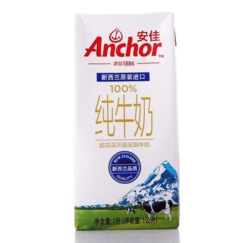 Anchor全脂牛奶1L