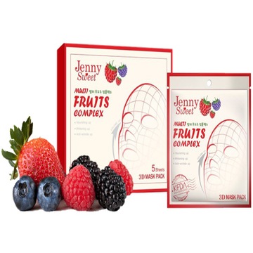 口】祛斑面膜 3D剪裁复合水果面膜补水保湿面