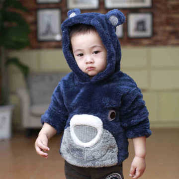 秋冬款儿童外套中小男童0-5岁宝宝卫衣加厚加