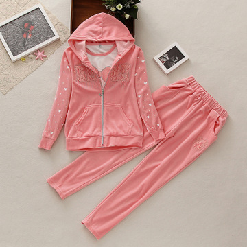 品牌童装批发中大童运动套装秋装韩版字母印花