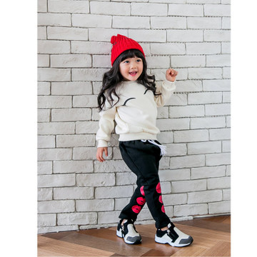 2015冬 MK韩国品牌代购 儿童加绒加厚卫衣两