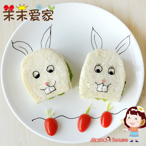 茉茉爱家儿童餐厅-拔萝卜的兔子