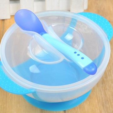 儿童餐具套装 吸盘碗婴儿勺子碗宝宝餐具软头