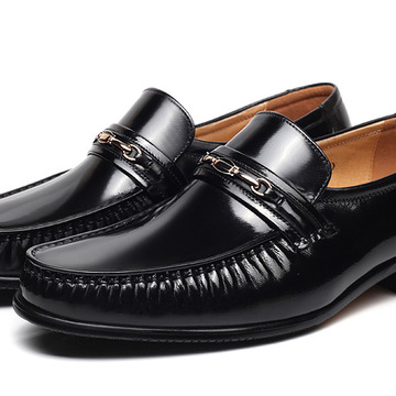 香港哈森KKANI男鞋春季羊皮鞋英伦男士商务正