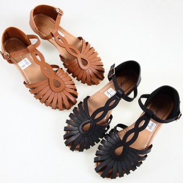 2016外贸原单新款T带包头凉鞋时尚平底女鞋大