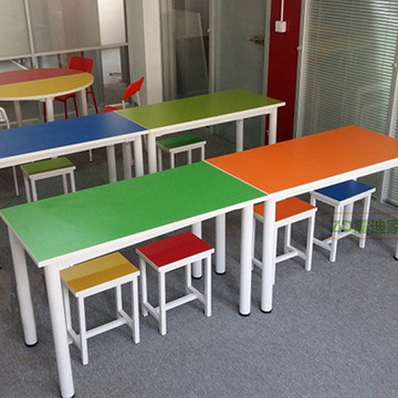 六边形异形培训桌绘画桌心理咨询室幼儿园美术