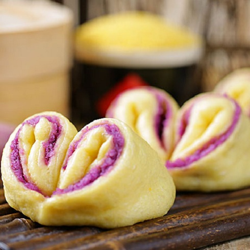 香甜紫薯包
