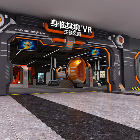 身临其境VR主题公园-游戏大厅正门