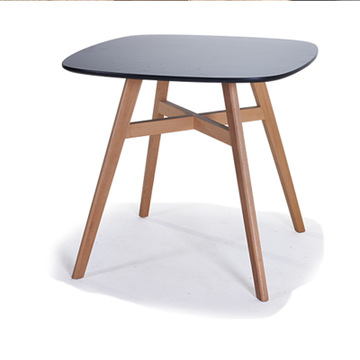原木 现代简约餐桌咖啡厅洽谈桌椅组合 简易创